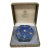 Peking Seven Hexagonal Cloisonné Enameled Trinket Boxes in Original Fabric Box For Sale