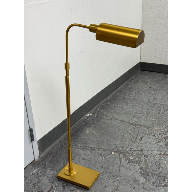 Brass Chapman & Myers for Visual Comfort Kenyon Task Floor Lamp For Sale - Image 8 of 12