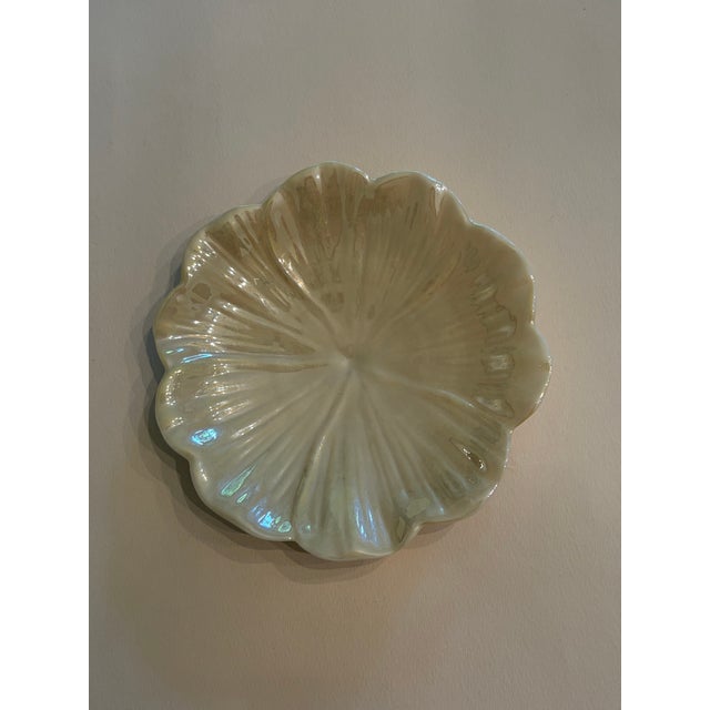Ceramic 1970s Belleek Sugar Bowl and Floral Style Underplate For Sale - Image 7 of 10