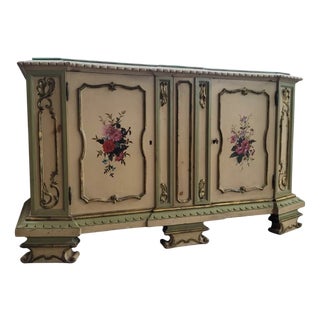 Venetian Baroque Style Lacquered Chest of Drawers For Sale