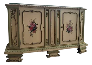 Venetian Baroque Style Lacquered Chest of Drawers