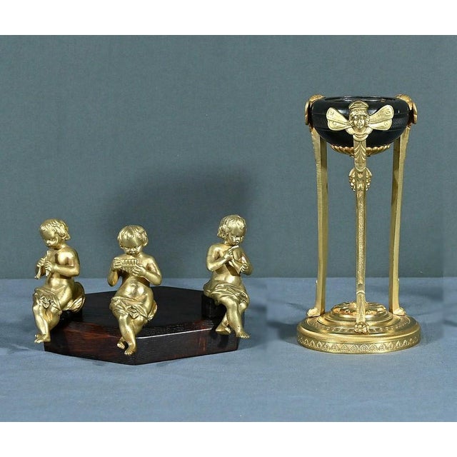 Mid-19th Century Louis XIV Bronze Cupidons Musicians Perfume Burner For Sale - Image 4 of 18