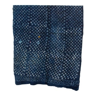 Constellations Indigo Mud Cloth Throw For Sale