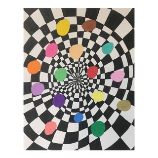 "Tourbillon" Japanese Ink Painting For Sale