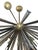 Striking vintage Italian Murano glass Sputnik semi-flush mount chandelier dating to the 1980's, featuring a dramatic...