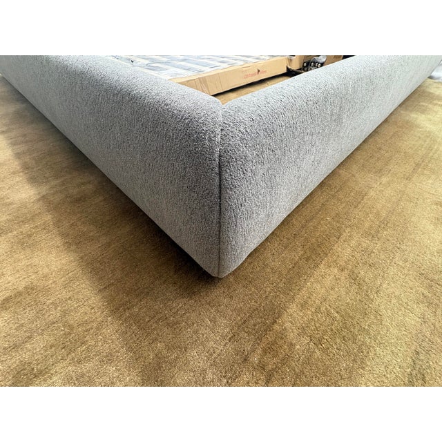 Wood Arhaus Rigby Upholstered Bed — King Size Custom Upholstery | Plush Pillow-Back Headboard | Platform Design For Sale - Image 7 of 18