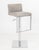 Modern Gray Leather and Chrome Bar Stools, 4 For Sale In New York - Image 6 of 11