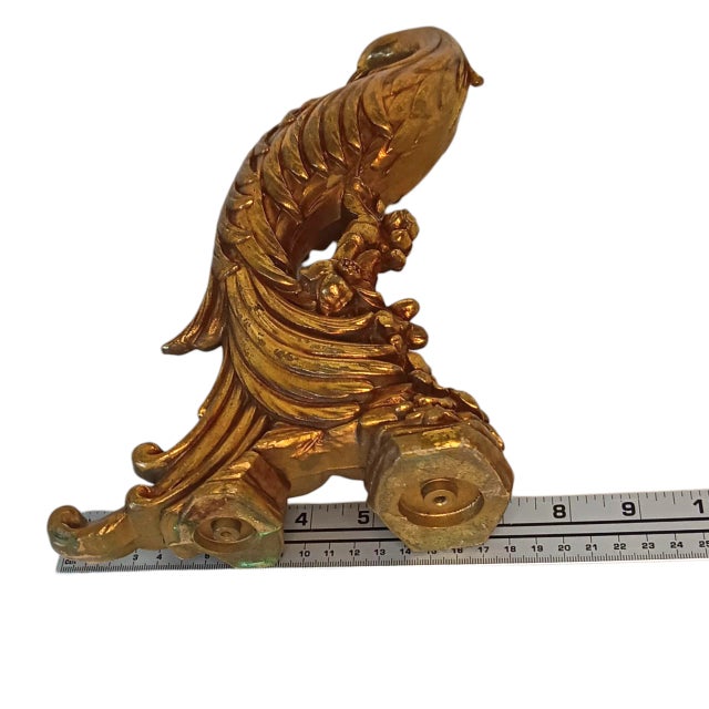 Vintage Gold Peacock Pheasant Statute Figurine Hollywood Regency Mid-Century Modern 13" X 7" For Sale - Image 14 of 14