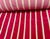 11 Yards of Zimmerman & Rohde Raspberry Cut Velvet & Chartreuse Stripe Fabric For Sale In Los Angeles - Image 6 of 8