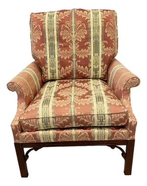 Southwood Chippendale Arm Chair With Mahogany Hand Carved Frame