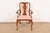 An outstanding Queen Anne or Georgian style armchair or dining captain chair By Henkel Harris USA, Circa 1980s Solid...