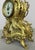 French Ornate Brass Mantel Clock with Key For Sale - Image 11 of 16