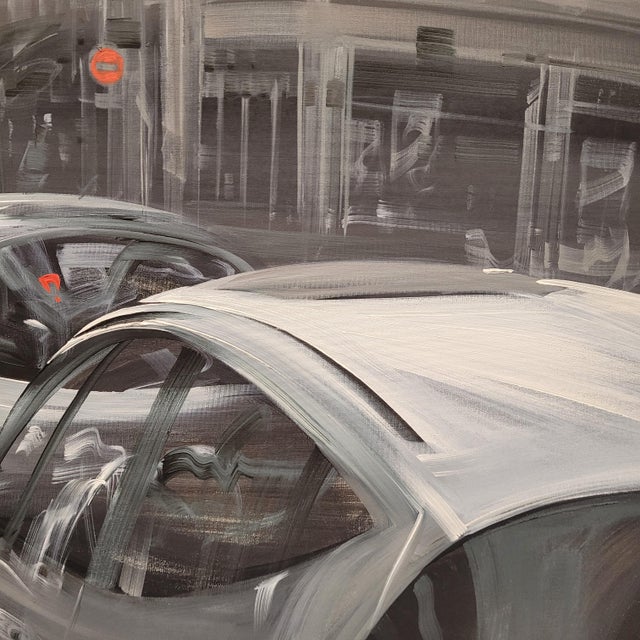 Paris Kerdalo, Faubourg Saint-Honoré, 2000s, Acrylic on Canvas For Sale - Image 18 of 18