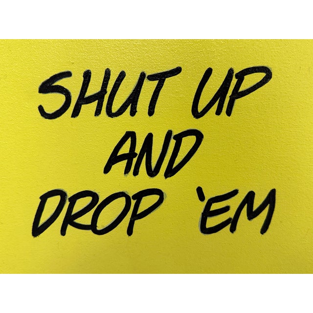 Mark N. Crislip "Drop 'Em" Pop Art Acrylic Painting For Sale - Image 9 of 12