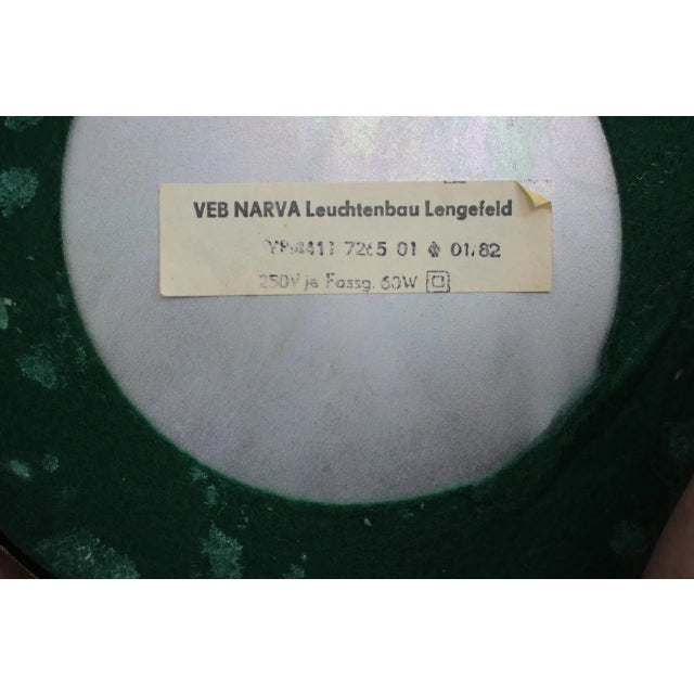 1980s Brass Table Lamp from VEB Narva, Germany, 1982 For Sale - Image 5 of 6