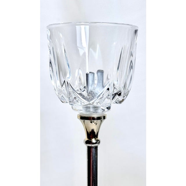 Vintage Silver Plate Stem Cordial Glasses With Silver Tone Bases – Set of 2 For Sale - Image 4 of 7