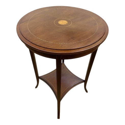 Sheraton Revival Side Table in Mahogany, 1920s For Sale