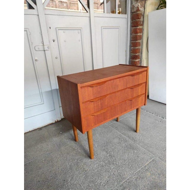 Vintage Nightstand in Teak For Sale - Image 3 of 5