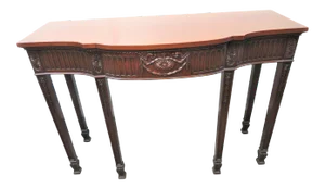 Early 20th Century Hepplewhite Solid Mahogany Carved Sideboard