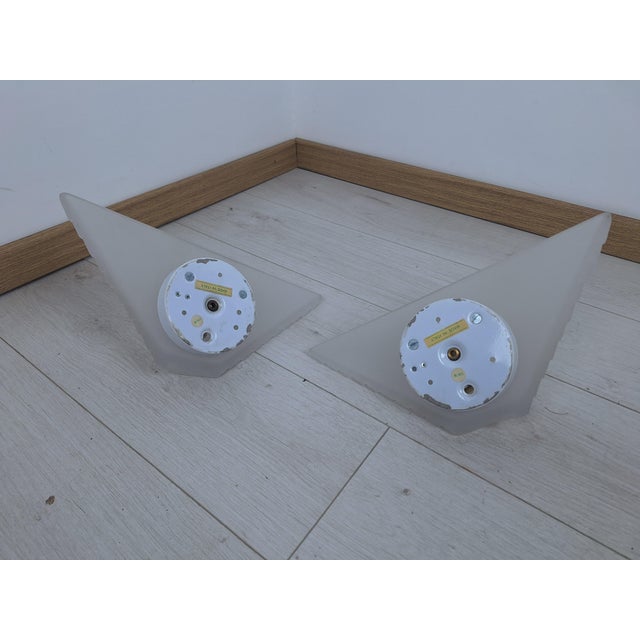 Wall Lamps attributed to Angelo Mangiarotti for Artemide, 1990s, Set of 2 For Sale - Image 6 of 7