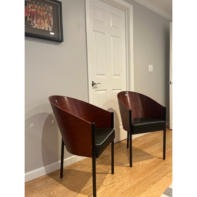 Philippe Starck 1980s Costes Chairs Attributed to Philippe Starck(Pair) For Sale - Image 4 of 12