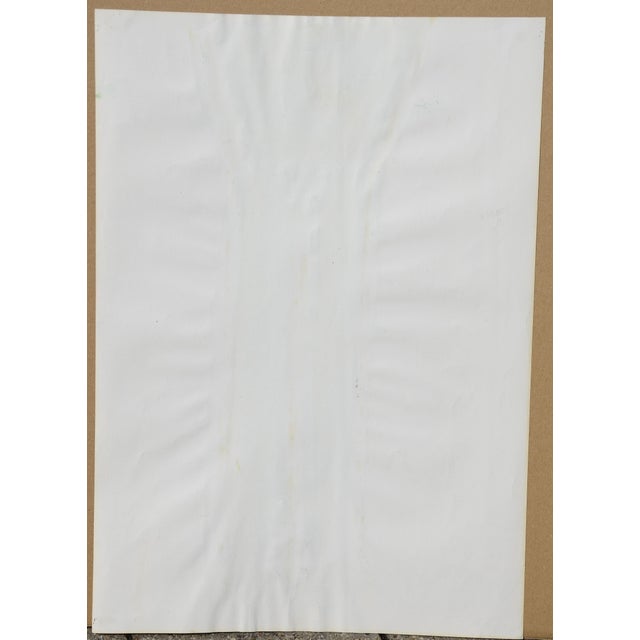 Manuel Costa Cabral, Abstraction, Minimalist Object, 1989, Egg Tempera on Wove Paper For Sale - Image 10 of 11