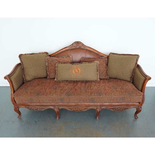 Louis XV–Style Carved Sofa For Sale - Image 9 of 16