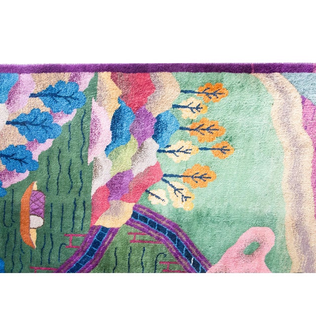 Art Deco Early 20th Century Chinese Art Deco Rug For Sale - Image 3 of 15