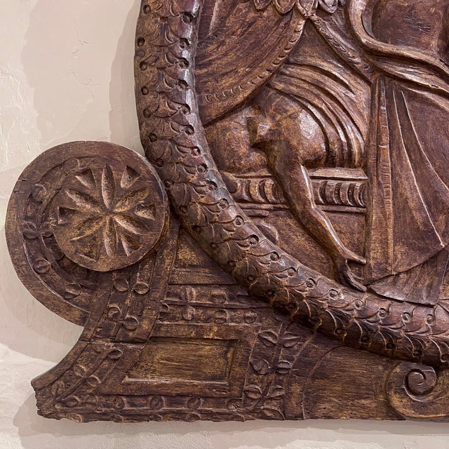 Large Limewood Relief Plaque of Judith and Holofernes, 18th Century For Sale - Image 5 of 8