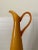 Large Empoli Mid-Century Italian Cased Glass Amber Pitcher For Sale - Image 9 of 11