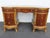 French Early 1900s Kidney Shape Carved Inlaid Writing Desk 6885 For Sale - Image 15 of 18