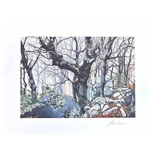 Rolandi (Maurizio Coccia), In the Forest, Screen Print, 1980s For Sale