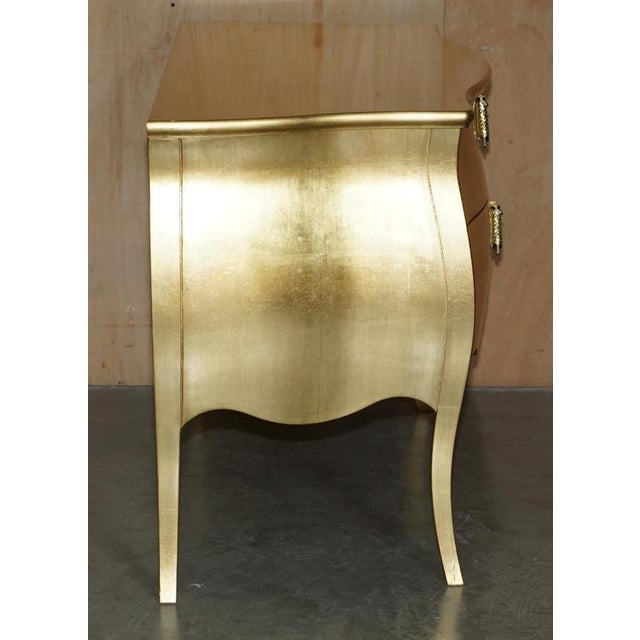 24ct Gold Leaf Canova Bombe Chest of Drawers by Fendi Casa For Sale - Image 13 of 18