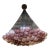 Large Scenographic Ametista Murano Glass Chandelier For Sale