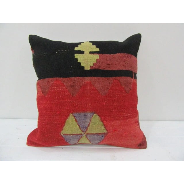 Handmade Decorative Turkish Kilim Pillow Cover For Sale - Image 4 of 4