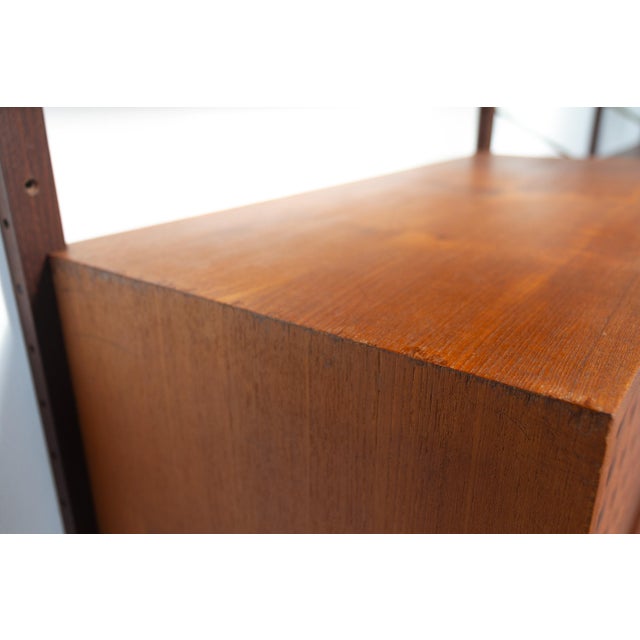 Danish Modern 3-Bay Modular Teak Wall Unit by Poul Cadovius for Cado, 1960s. For Sale - Image 12 of 18