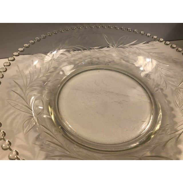 1940s 1940s Etched Glass Bowl With Decorative Balls For Sale - Image 5 of 9