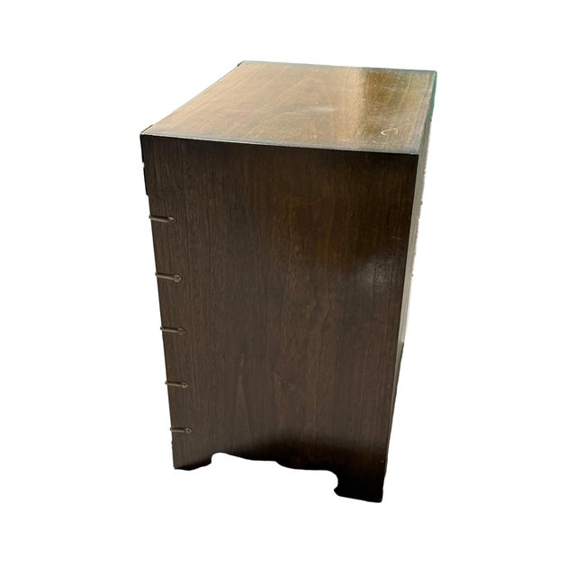 1960s Korean Morijang Chest With Original Brass Hardware and Fish Brass Lock With Key For Sale - Image 5 of 14