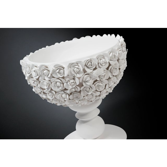 Italian Ceramic Coco Camelie Cup with Base by Marco Segantin for VGnewtrend, in New conditions. Designed from 2000