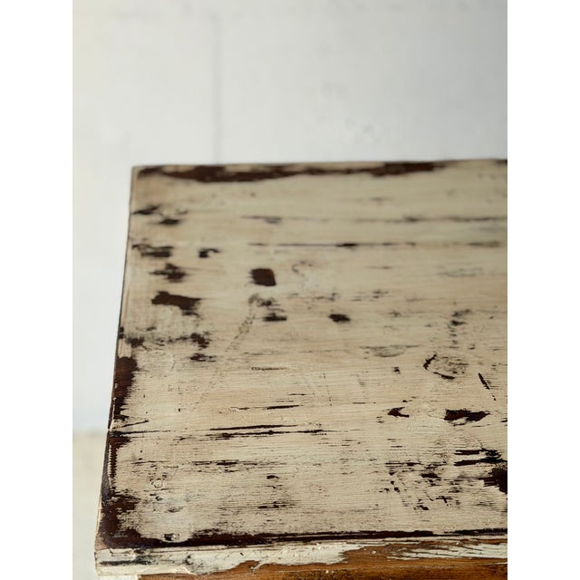 Rustic Distressed Wooden Cabinet with Storage Shelf, 1960s For Sale - Image 6 of 14