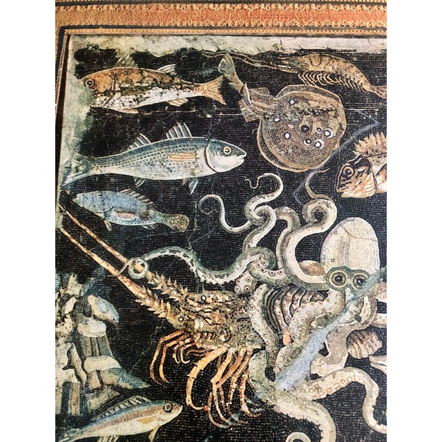 Mediterranean Italian Sea Creature Roman Mosaic Florentine Wall Panel For Sale - Image 3 of 12