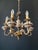 Antique Ceramic and Brass Chandelier, 1960s For Sale - Image 4 of 15