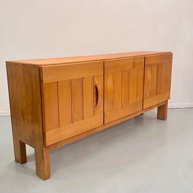 Sideboard in Elm from Maison Regain, France, 1970 For Sale - Image 16 of 16