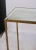 American Two-Tier Distressed Mirrored & Brass 62" Console / Sofa Table For Sale - Image 3 of 8