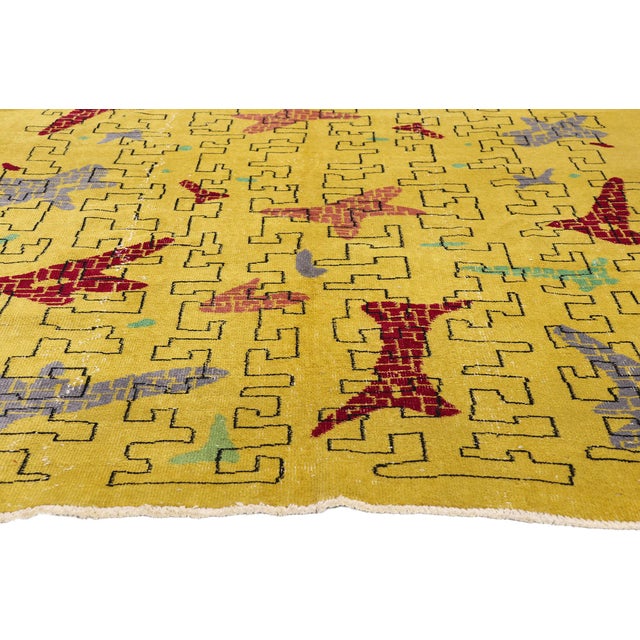 Zeki Muren Vintage Turkish Sivas Rug, 05'03 X 08'03 For Sale - Image 4 of 10