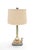Moorish, safari-inspired ceramic table lamp depicting a camel in repose in muted, matte colors. Shade not included. Height...