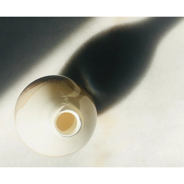 Murano Italian Ombre Glass Vase 1970s Hand Blown Mid Century Modern For Sale In New York - Image 6 of 8