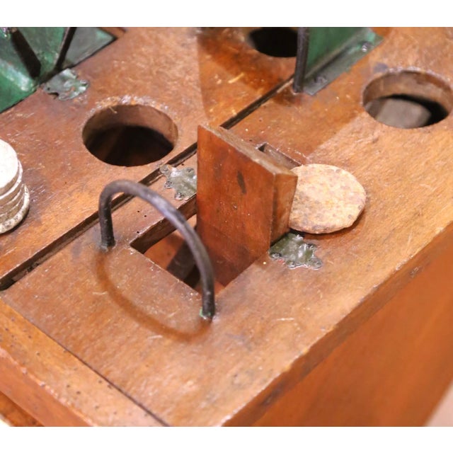 Early 20th Century French ‘La Grenouille’ Coin Toss Game With 11 Iron Pucks For Sale In Dallas - Image 6 of 14