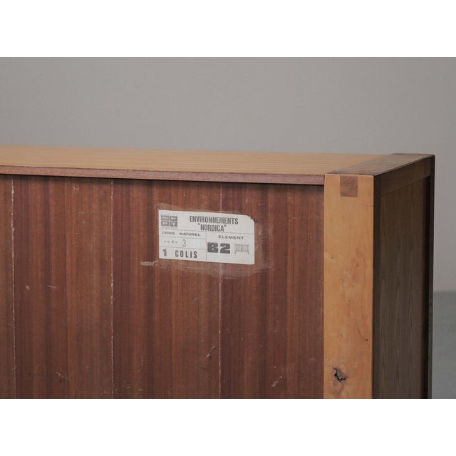 Mid-Century Modern Vintage Two-Door Elm Sideboard, France, 1980 For Sale - Image 3 of 13