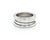 Bulgari Mid 20th Century Bvlgari B.zero1 Three-Band Ring in 18k White Gold Size EU 49 US 4.5 For Sale - Image 4 of 7